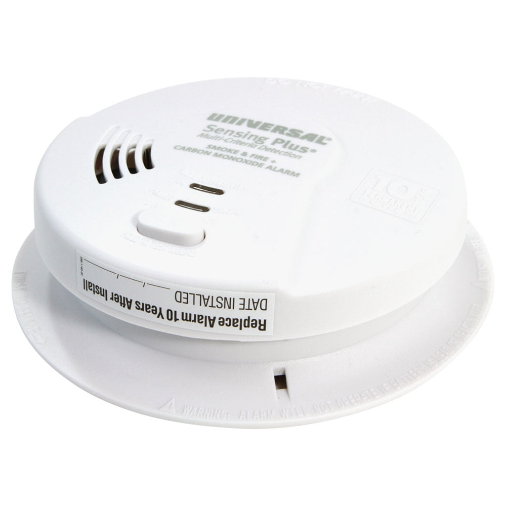 Universal Security Instruments, Sensing Plus, Combo Smoke, Fire & Carbon Monoxide Alarm, Multi-Criteria Detection, with 10-Year Battery, 4 Pack