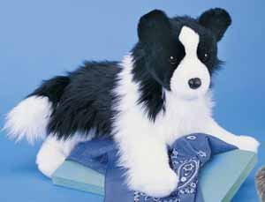 black border collie stuffed animal