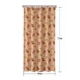thumbnail image 5 of Orange Christmas Gingerbread Man Pattern Shower Curtain 36"x72" ,Bathroom Decorative Shower Curtains Set with 12 Hooks,Modern Waterproof Washable Shower Curtain, 5 of 6