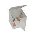 thumbnail image 5 of Absco Utility 5' x 5' Multipurpose Metal Pool Pump Shed - Surfmist, 5 of 13