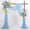 Baby Blue, variant on Wedding Arch Draping Fabric 1 Panel 28.7" x 20FT White Sheer Chiffon Backdrop Drapes for Wedding Ceremony Birthday Party Bridal Shower Outdoor Decoration