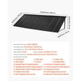 thumbnail image 5 of KFFKFF Fixed Metal Awning 104 x 36 in, Window Awning Door Canopy, Durable Steel Frame for Outdoor Protection Against Rain, Snow, and Sunlight, Suitable for Entrances, Windows, Porches, and Balconies, 5 of 9
