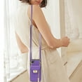 thumbnail image 2 of ELEHOLD for iPhone 7 / iPhone 8 / SE 2022 & 2020 Zipper Pocket Case, Flip PU Leather Wallet Crossbody Shoulder Strap Lanyard Case with Credit Card Holder Women RFID Blocking Purse Phone Cover, purple, 2 of 7