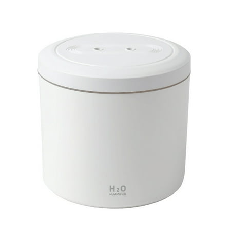 

Portable Mini Humidifier 2000ML Desk Humidifier High Mist Humidification with Dual Nozzle Design USB Personal Desktop Humidifier for Office Home 2L Quiet Humidifiers - White