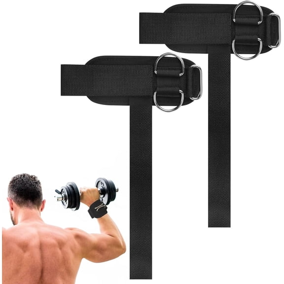 Weight Lifting Straps,Lifting Wrist Straps,Weight Straps,With D-Rings,Wrist Wraps for Weightlifting,for Men and Women for Cable Machines,Deadlifts,Snatches,Pull-Ups