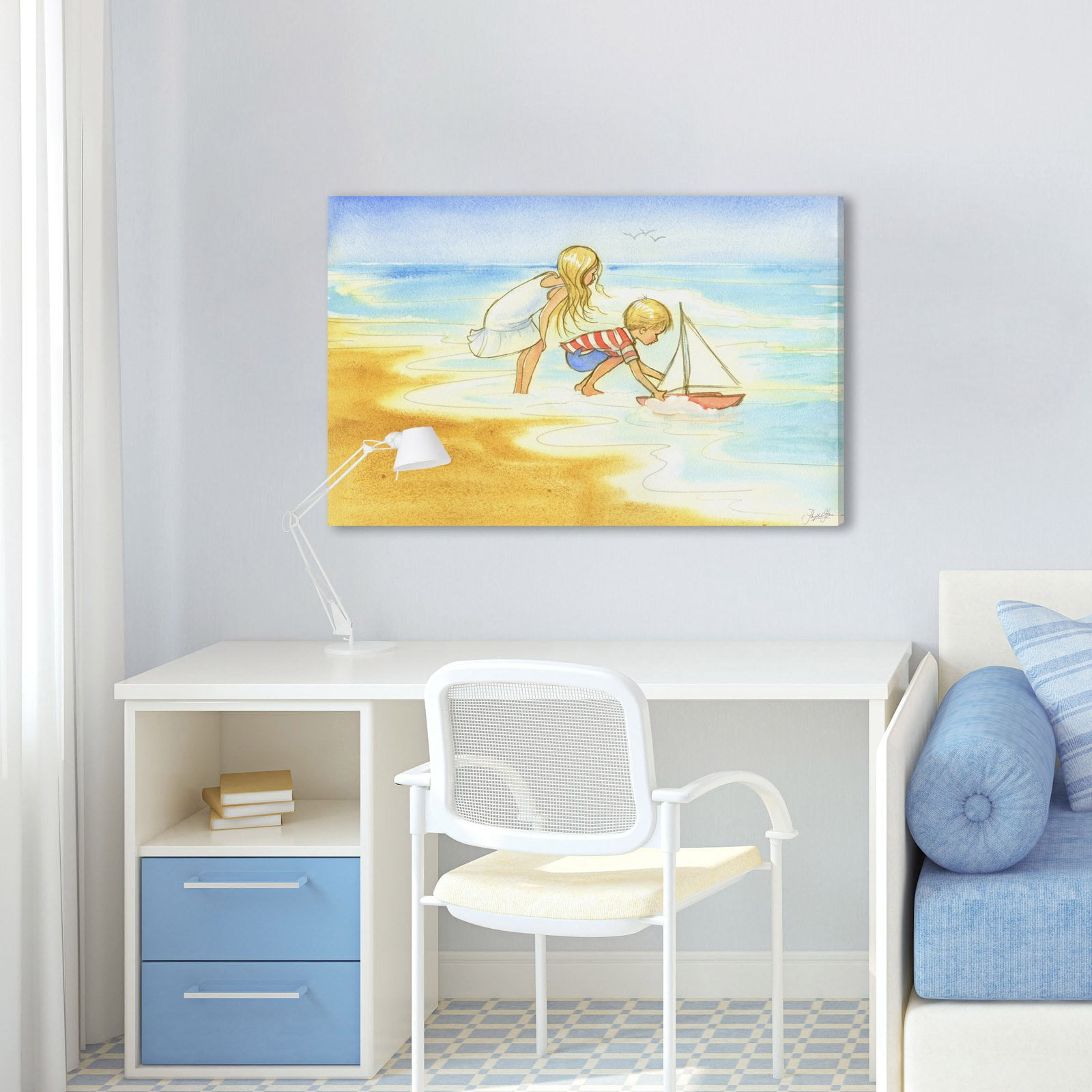 "Golden Day" Painting Print on Wrapped Canvas