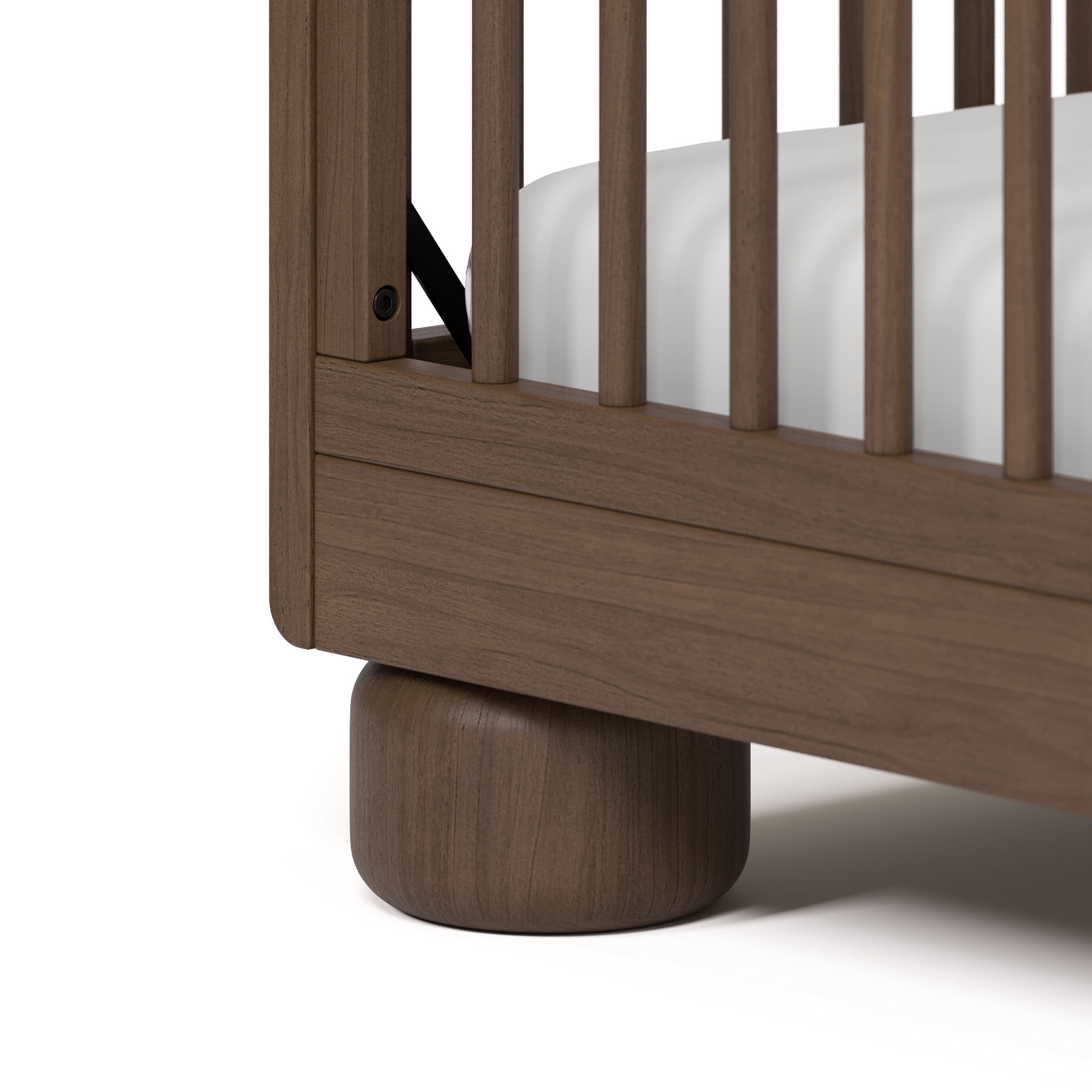 Storkcraft Sorrento 3-in-1 Convertible Crib with Bonus Toddler Guardrail - Hazelnut