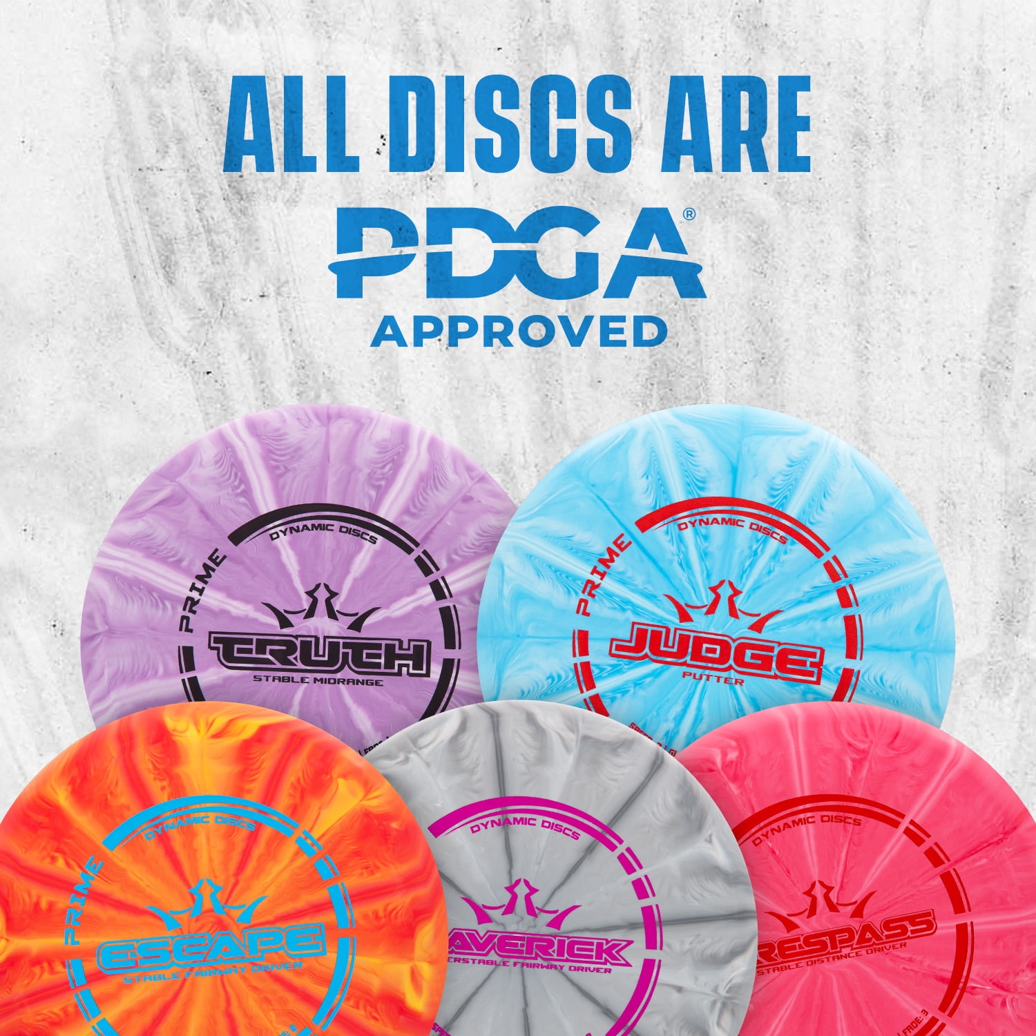 Prime Burst Disc Golf Starter Set 5 - Plastic Disc Golf Discs