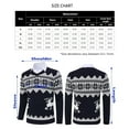 thumbnail image 5 of Yesfashion Men's Christmas Casual Slim Fit V-Neck Pullover Long Sleeve Knitted Pullover Sweaters, 5 of 5