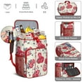thumbnail image 4 of Aesthetic Floral Design Cooler Backpack - Leakproof & Lightweight, 20L Capacity for Camping, Hiking, Beach, and Travel, 4 of 4