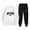 White, variant on TJAZFJPA Sexy White Outfit for Women Women Two Piece English Print Long Sleeved Sweatshirt Club Outfits Denim Two Piece Outfits for Women