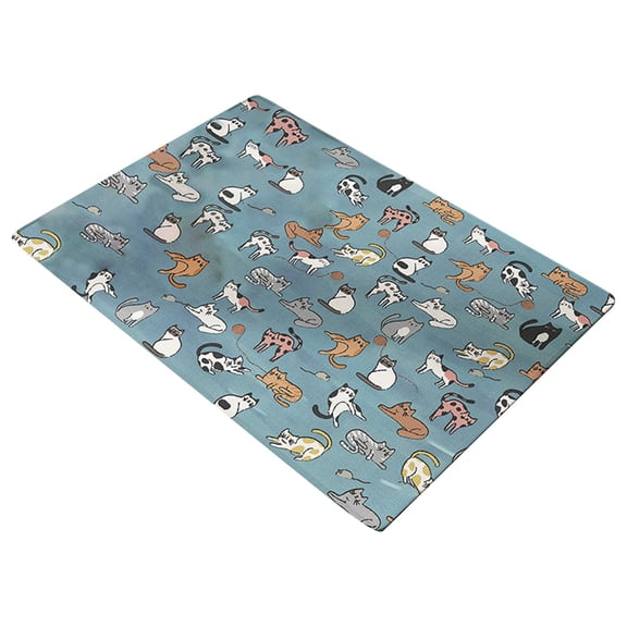 Washable Dog Cooling Mat, Non-Scratch Cool Mat for Large Medium Small Dogs, Portable Pet Cooling Pad for Summer