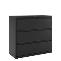 Hirsh 42 inch Wide 3 Drawer Metal Lateral File Cabinet for Home and Office, Holds Letter, Legal and A4 Hanging Folders, Black