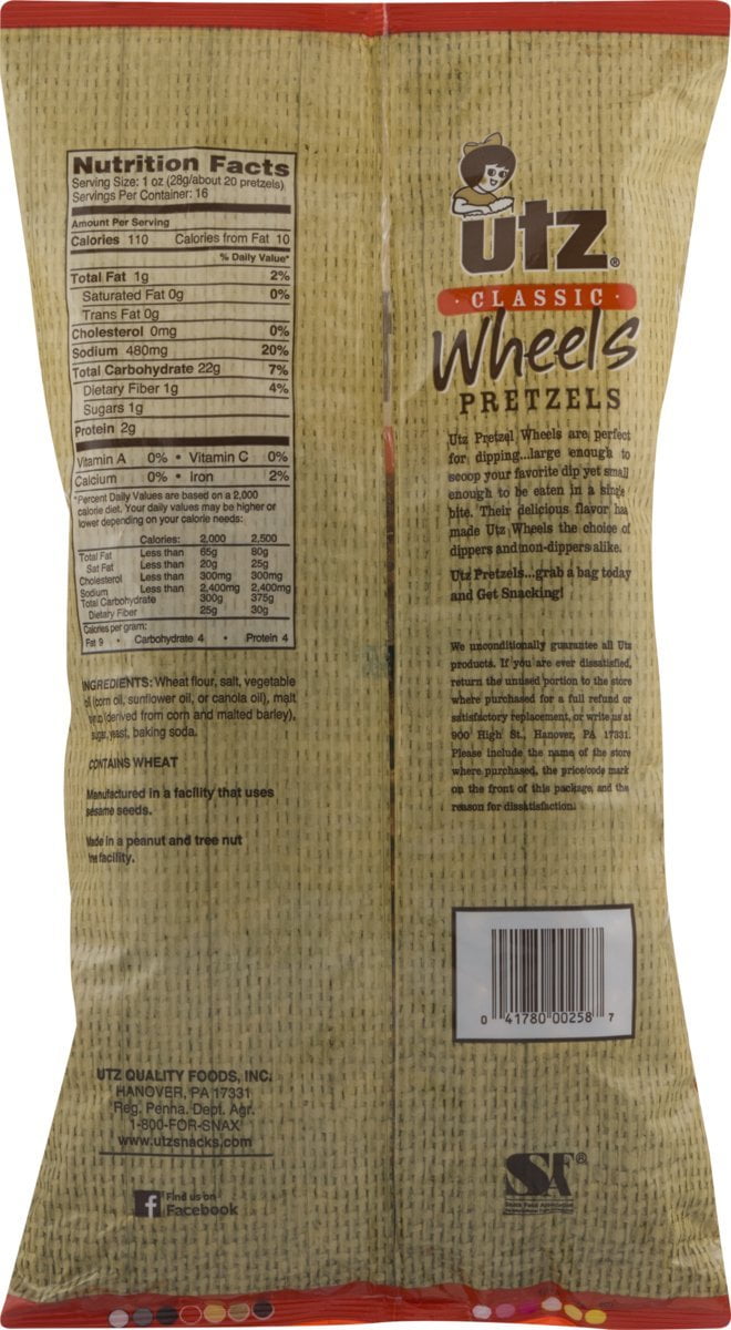 Utz Pretzel Nutritional Information Besto Blog