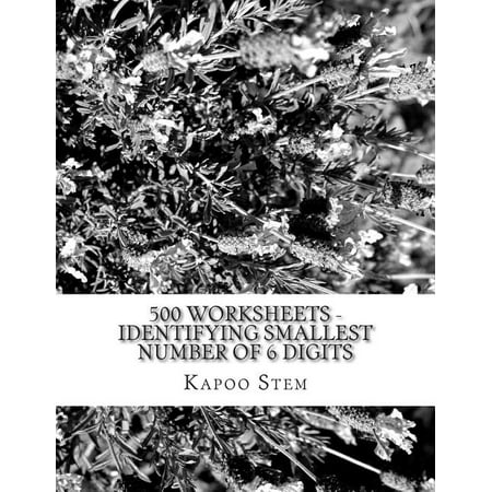 500 Days Math Smallest Numbers 500 Worksheets - Identifying Smallest Number of 6 Digits: Math Practice Workbook, Book 5, (Paperback)