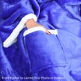 thumbnail image 2 of Catalonia Wearable TV Blanket with Sleeves Arms Warm Micro Plush Sherpa Fleece for Adult Large Wrap Throw Robe 72 x 55”, 2 of 6