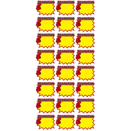 unbranded 100 pcs Advertising Stickers Sale Tags Promotional Tags Blank Price Signs