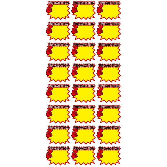 unbranded 100 pcs Advertising Stickers Sale Tags Promotional Tags Blank Price Signs