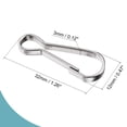 thumbnail image 2 of Ganchos de Resorte Uxcell Ganchos de Clip de Resorte 32x12x3mm Acero Inoxidable 80Pack, 2 of 5