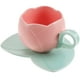 thumbnail image 3 of 1 Juego de Taza de Café con Platillo Taza de Café de Cerámica Diseño de Tulipán Taza de Té Taza de Leche, 3 of 5