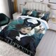 thumbnail image 3 of Bruja Cruella Conjunto de sábanas temático, trío de piezas, cómodo y amigable con la piel, diseño único, regalo de decoración para el hogar para familiares, amigos y fans,173cm *218cm, 3 of 6