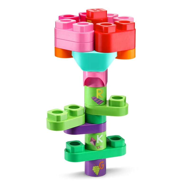 LeapBuilders 81-Piece Jumbo Blocks Box (Pink) - Walmart.com