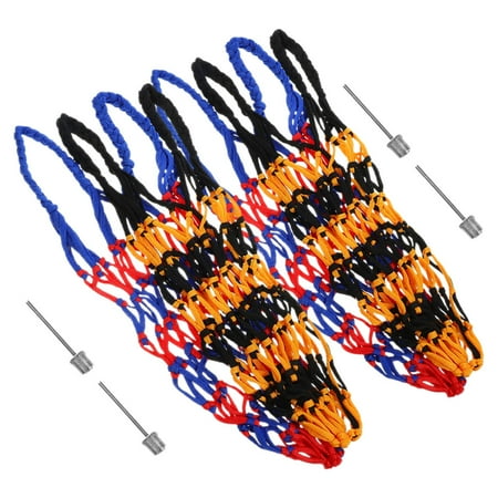WRITWAA 4-Pack Mesh Storage Bags for Basketball Football Soccer - Nylon Sports Carrying Organizer