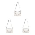 thumbnail image 2 of Transemion Durable Small Handbag Fashionable And Versatile Wide Application Made With PU Handbags For Women white 3Set, 2 of 6