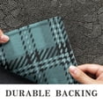 thumbnail image 6 of Blue and Black Checkered Pattern Washable Non Slip Indoor Door Mat, Decorative Entry Rug for Entrance, Bedroom, Kitchen, Bathroom, 16"x47", 6 of 6