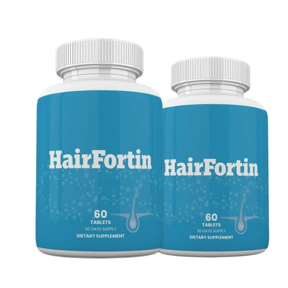 (2 Pack) Hair Fortin Vitamins Advanced Formula for Hair Growth Support*, HairFortin Capsules - 120 Count