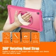 thumbnail image 3 of Dteck Case for Samsung Galaxy Tab S11 Case 11 Inch 2025, Heavy Duty Rugged Drop Protection Impact Resistant Shockproof Cover with Rotating Stand, Hand/Shoulder Strap,Rose, 3 of 7