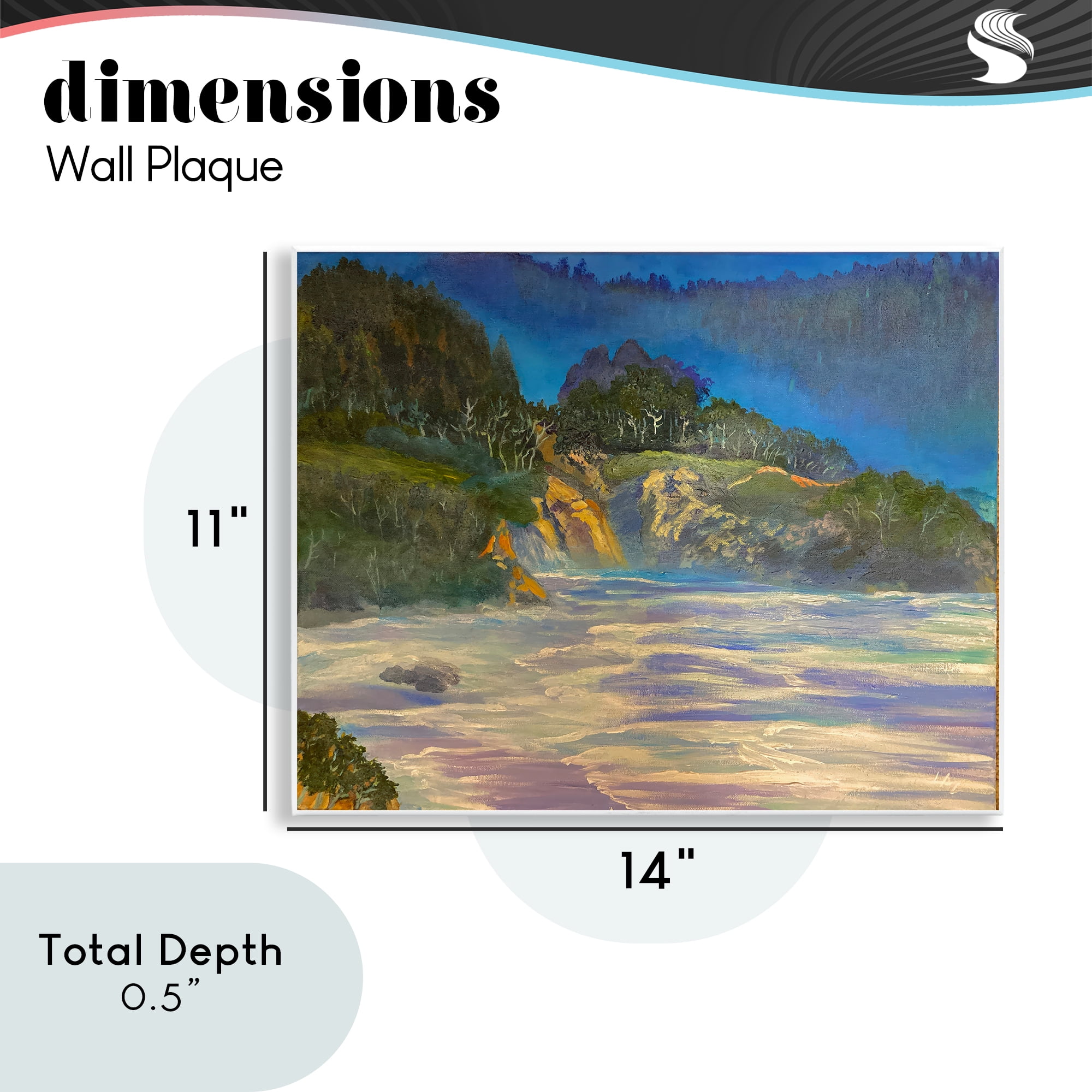Stupell Industries Natural Wilderness Coastline Wall Plaque Art, design by Lee Ann Zirbes