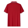 thumbnail image 4 of GEWSEY Men's Polo Shirts Classic Short Sleeve Polo T Shirts Cotton Pique Casual Summer Fashion Golf Shirt (Red, 3XL), 4 of 9