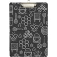 thumbnail image 2 of FMSHPON Bee Honey Flowers Clipboard Hardboard Wood Nursing Clip Board and Pull for Standard A4 Letter 13x9 inches, 2 of 8