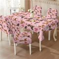 thumbnail image 2 of TSOVTHRID Dachshund Dog Love Heart Print Tablecloth with Chair Covers Set of 4, Removable Rectangle Table Cloth and Seat Slipcover for Home Kitchen Holiday Valentine's Day Decor, 2 of 7