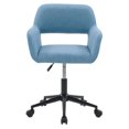 thumbnail image 1 of CorLiving Marlowe Upholstered and Padded Adult Adjustable Height Task Chair with Arms and Key Hole Back, 1 of 9