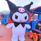 thumbnail image 4 of Disfraz de mascota gigante Kuromi, traje inflable, personajes de dibujos animados, anime, cosplay, disfraces, publicidad, accesorios para eventos de carnaval, 4 of 5