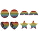 thumbnail image 1 of 4 pares de pendientes de madera LGBTQ pendientes de arco iris vintage hechos a mano pendientes de madera para mujeres niñas lesbianas regalo de San Valentín joyería, 1 of 8