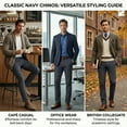 thumbnail image 5 of Men's Stretch Dress Pants - 4-Way Elastic Straight Fit for Fall/Spring (280GSM), 5 of 6
