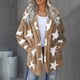 thumbnail image 4 of Puntoco Abrigo Informal Con Capucha Y Estampado De Estrellas De Manga Larga Holgado De Felpa Para Otoño E Invierno Para Mujer, 4 of 9