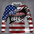 thumbnail image 3 of Sudadera con capucha estampada de Donala Trump Make America Great Again Sudadera con capucha de Trump Election Street Keep A Merica Great de 2024, 3 of 5