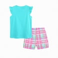 thumbnail image 6 of CAUYDY Toddler Girls Clothes Baby Girls Summer Outfits Tank Tops Ripped Denim Shorts Set Little Girls Spring Clothes Newborn Infant Girls Summer Pjs Set (Sizes 1-2 Years,D01-Blue), 6 of 8