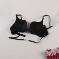 thumbnail image 3 of Women's Sexy Pearl Low-cut Convertible Straps U-Shaped Push up Padded Bra Underwear, 3 of 7