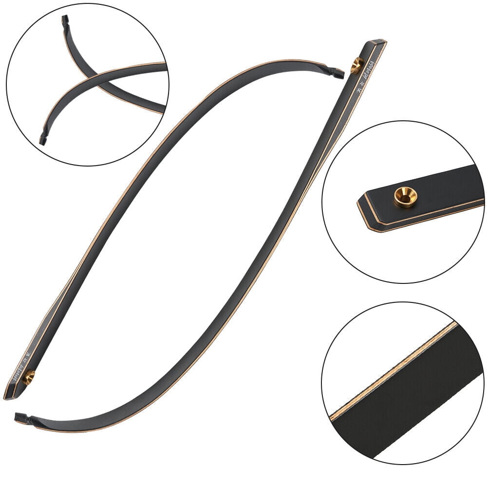 60" Archery Takedown Recurve Bow Right Hand & 12pcs Carbon Arrows Hunting