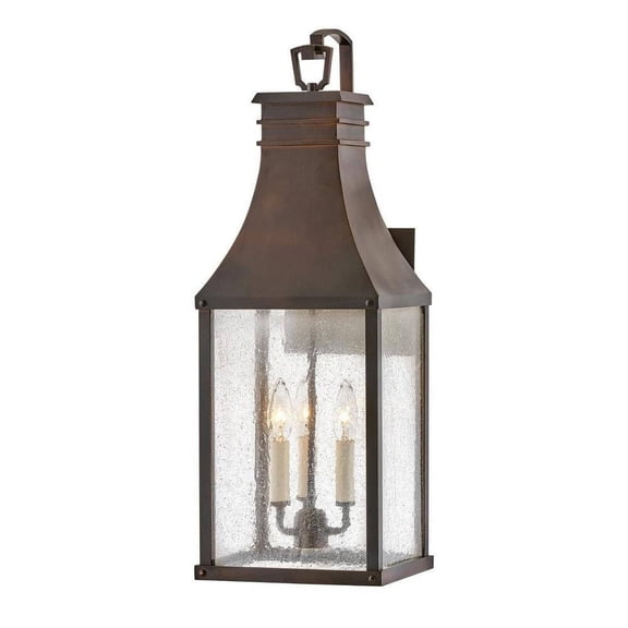 3 Light Large Outdoor Wall Mount Lantern Bailey Street Home 81-Bel-4530541