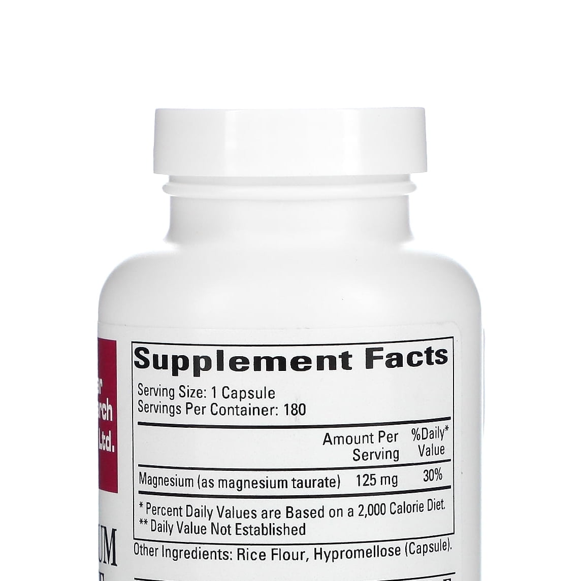 Cardiovascular Research Magnesium Taurate 125 mg 180 Veg Caps