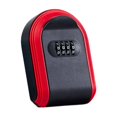thumbnail image 3 of Box Key Cabinet Organizer Locking Digital Wall Mounted Key Storage Box for Emergency Entry Indoor Outdoor Valets Realtors Hotels Red, 3 of 9