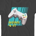 thumbnail image 2 of Gamer Born 4 It Youth Charcoal Gray Short Sleeve Crew Neck Tee-Medium, 2 of 4