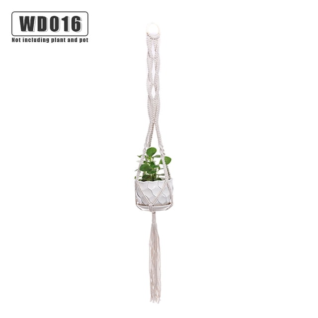 fastboy Support de Pot de Fleurs Intérieur Extérieur Panier Suspendu Corde en Coton Support de Pot de Plante WD016