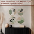 thumbnail image 5 of 4 Pcs Boho Wall Art Wooden Bohemian Wall Decor Hanging Art Nursery Wall Decor Farmhouse Geometric Hanging Decor 10 Inch Aesthetic Wood Minimalist Wall Art for Apartment Bedroom, 5 of 11